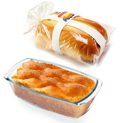 BAKEWAY Glass Loaf Pans for Baking Bread with Lids – 1.9 10.6×5.5×2.8in, Gray