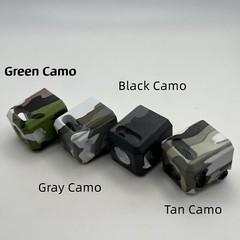 1/2×28 TPI 9mm Muzzle Brake Compensator Clamp Aluminum For Glock CC Camo Color