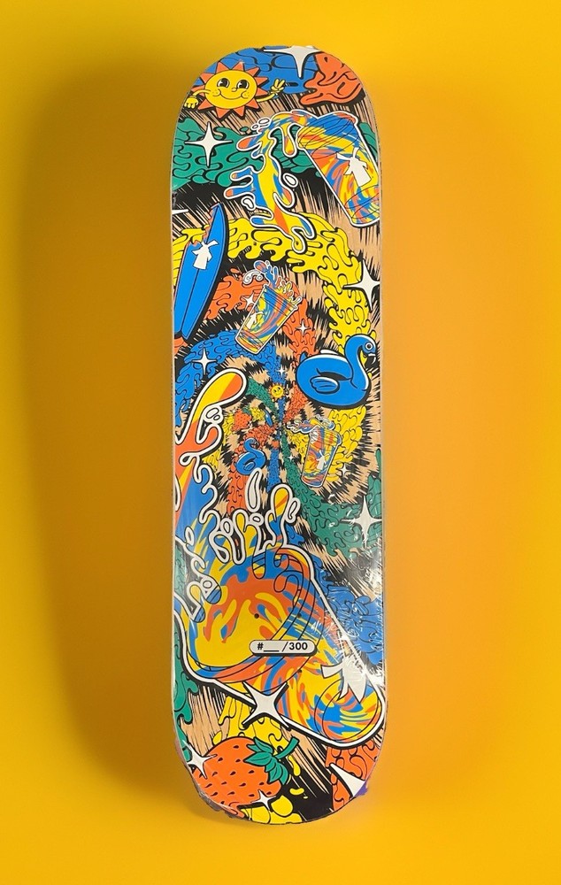 Dutch Bros Skateboard Deck 2023 Night Crew Drippy Deck Prototype 1 of 1 0/300