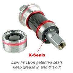 OMNI Racer ISO Square Taper Steel Bottom Bracket Centaur Veloce Mirage: 68x115mm