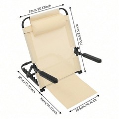 Portable Adjustable Bed Backrest Chair Cozy Reading Support for Home and Travel