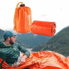 1-8 Pack Emergency Sleeping Bags Thermal Blanket Waterproof Outdoor Survival Bag