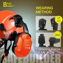 30dB Ear Muffs Hard Hats Type Safety Earmuffs For Safety Helmet Hearing