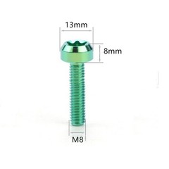 Titanium Bolt M8x10 15 20 25 30 35 40 45 50mm Round Torx T40 Head Screw Grade 5