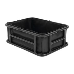 Bicycle Basket, Black Rear Bike Basket with Luggage Net and Basket Inner Liner