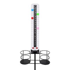 Metal Cornhole Scoreboard with Drink Holders CornHole Score Keeper with Magnetic