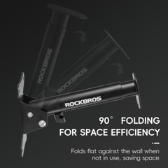 ROCKBROS Bicycle Wall Mounted Rack Adjustable Carbon Steel Telescopic Racks