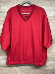 Nike Golf Men’s Red Short Sleeve V-Neck Pullover Windbreaker Jacket Size XL