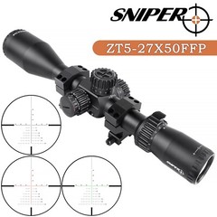 Sniper 5-27×50 FFP Rifle Scope 30mm Tube Side Parallax Adjustment for .308/ .338