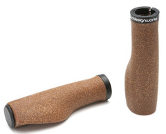 PDW Cork Chop Cork and Rubber Compound Ergo Grips, Natural