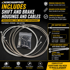 Jagwire BRAIDED CGX-SL LEX-SL-Shift/Brake Cable/Housing Kit 5mm SRAM SHIMANO PRO