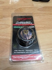New Powertac 37mm Slip On Lens Color Flashlight Filter Red & Green 2 Piece