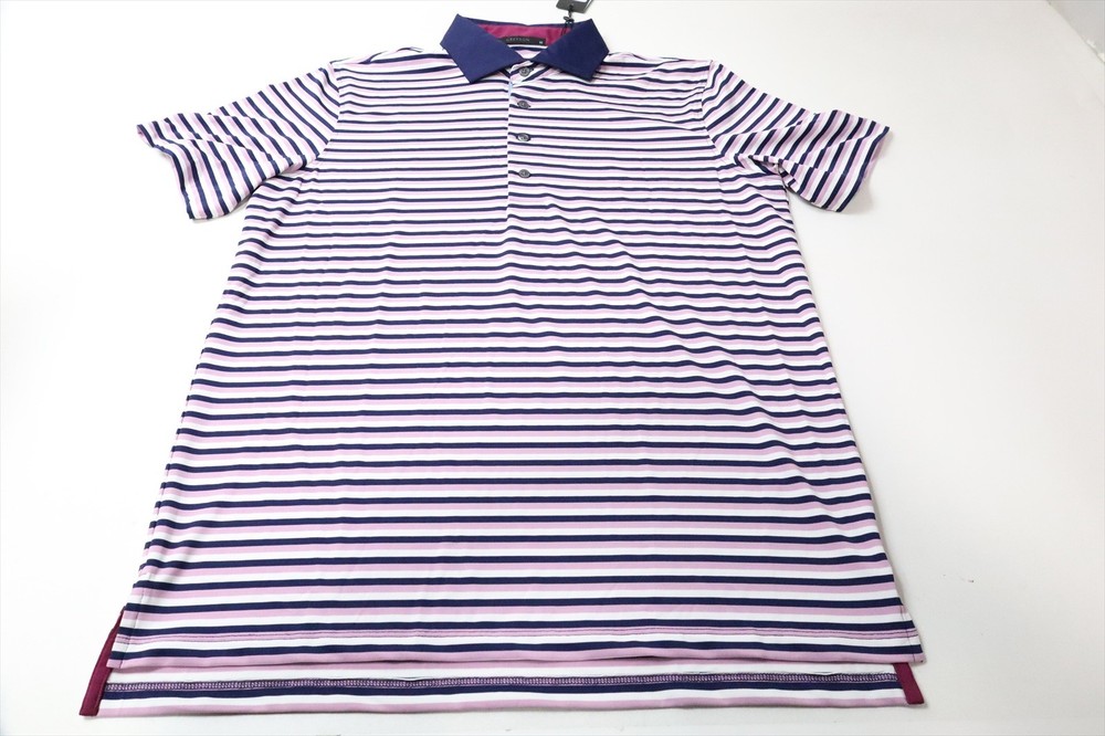 Greyson Golf Teton Polo Mens Size Medium Wisteria Regular New INV13107004