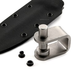 (#8-8) – (1/4in) – Black Kydex Holster Eyelets – (25, 50, 100 Qty.) – (USA Made)