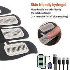 1Pcs Rechargeable Abdomen Muscle Exercise ABS Stimulator Fitness Binder Home Use