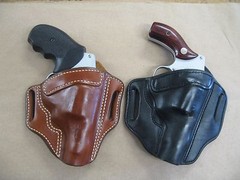 Azula Leather OWB 2 Slot Pancake Belt Holster CCW For…Choose Gun & Color – B