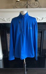Callaway Royal Blue Pullover Zip Neck Long Sleeve Golf Shirt Sweatshirt New Mens