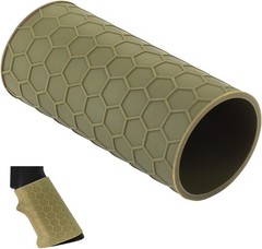 Universal Tactical Rubber Rifle Grip Sleeve – Ergonomic Non-Slip Hex Grip Handle