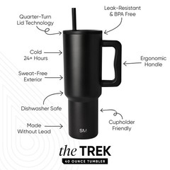 Simple Modern 40 oz Trek Tumbler Insulated Stainless Steel Travel Mug