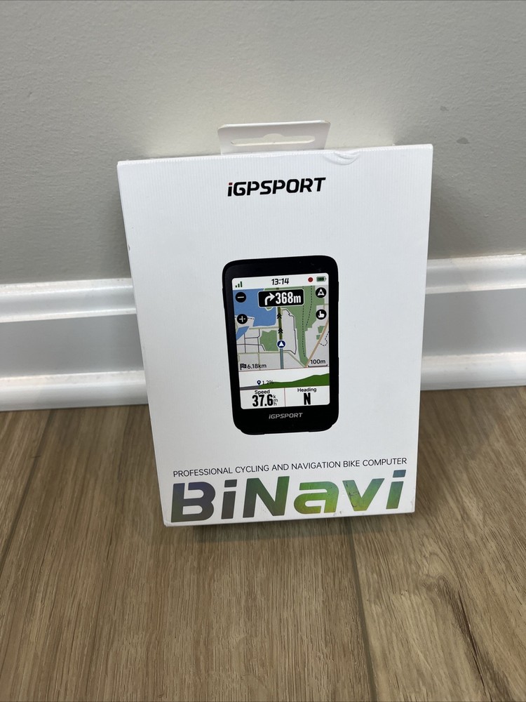 New Open Box iGPSPORT BiNavi Bike Computer, 3.5‘’ Touch Screen Black QW-BG02