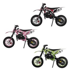Gas Dirt Bikes Mini Dirt Bike 50CC 2-Stroke Gas Bike Motocross Moto for Kids