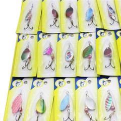 Lot of 30 Trout Spoon Metal Fishing Lures Spinner Baits Bass Tackle Colorful NEW