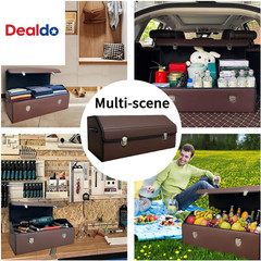 Trunk Organizer for Car with Lid,Foldable Trunk Organizer for Suvs & Sedans,Mult