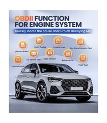OBD2 Scanner with ABS SRS Transmission, Reset Fault Lights | Check Engine Cod…