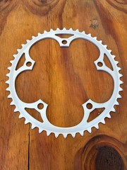 Sugino 48 Tooth Chainring – 3/32 Width – 130 BCD – Vintage – NOS – Silver