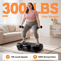 Vibration Plate Exercise Machine 120 Speed Levels 9 Workout Modes Weight Loss