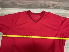 Nike Golf Men’s Red Short Sleeve V-Neck Pullover Windbreaker Jacket Size XL