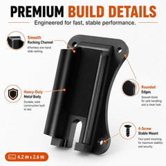 Gun Magnetic Mount Holder 55lbs Magnet Holster Concealed in Car Wall Desk