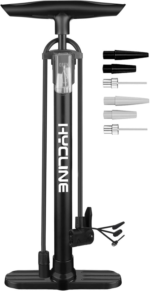 Bike Floor Pump 160 Psi with Gauge Bicycle Pump Air Ball Bike Pump High Pressure