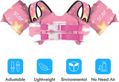 Kids Swim Vest Life Jacket for 30-55 Pounds Boys and Girls, Toddler Floaties wit