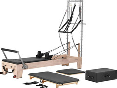 Versatile Pilates Reformer with Cadillac Tower, Jump Board & Mat for Home Use