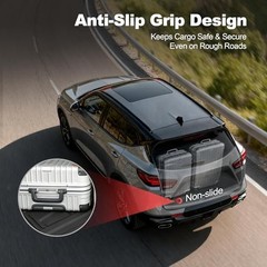 Cargo Mat with Backrest Mat Custom Fit for 2024 2025 2026 Lexus TX350 Black