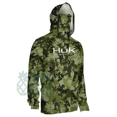 Men&rsquo;s Hooded Fishing Shirt UPF 50+ Sun Protection Quick Dry Long Sleeve Outdoor