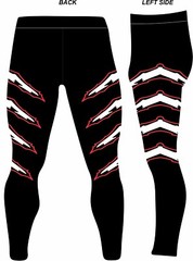 Men Pro Wrestling Tights, Black Color with Paws , Spandex, Customizable Designs