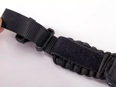 Handmade Black Army Green Adjustable Paracord Survival Band with Digital Watch