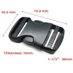 20-50mm Plastic Dual Adjustable Side Release Buckles for MOLLE Backpacks