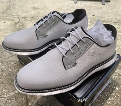 FOOTJOY TRADITIONS WHITE/WHITE/GREY PREVIOUS SEASON SIZE 9 MEN