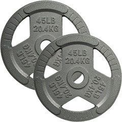 Weight Plates 2-Inch Olympic Cast Iron Strength Training 2.5,5,25,35,45lbs.