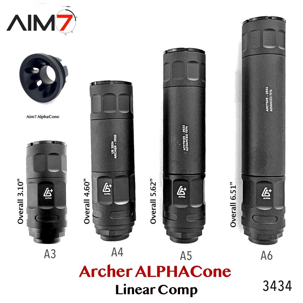 AIM7 ARCHER AlphaCone Linear Comp 223 30CAL 9mm 40CAL 22LR