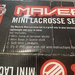 Maverik Mini Indoor/Outdoor Lacrosse Set New For Home Use And Practice!