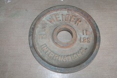 Weider International Olympic 11 Lb/ 5Kg Weight Plate Vtg SINGLE PC