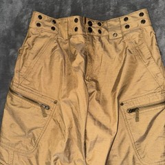 Burton Womens Snowboard Ski Pants Mustard Yellow Size S With Patches