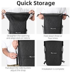 WEST BIKING Bike Single Pannier Bag Bicycle Trunk Bag Rear Rack Pack Bag 17L