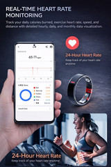 Smart Ring Blood Glucose Uric Acid Lipids HRV Sleep Fitnes Tracker for Women Men