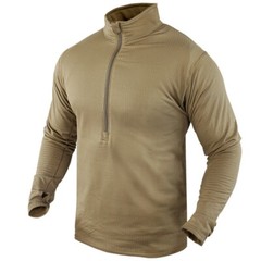 ECWCS Base II Military Generation III Zip Pullover Waffle Thermal Top Condor