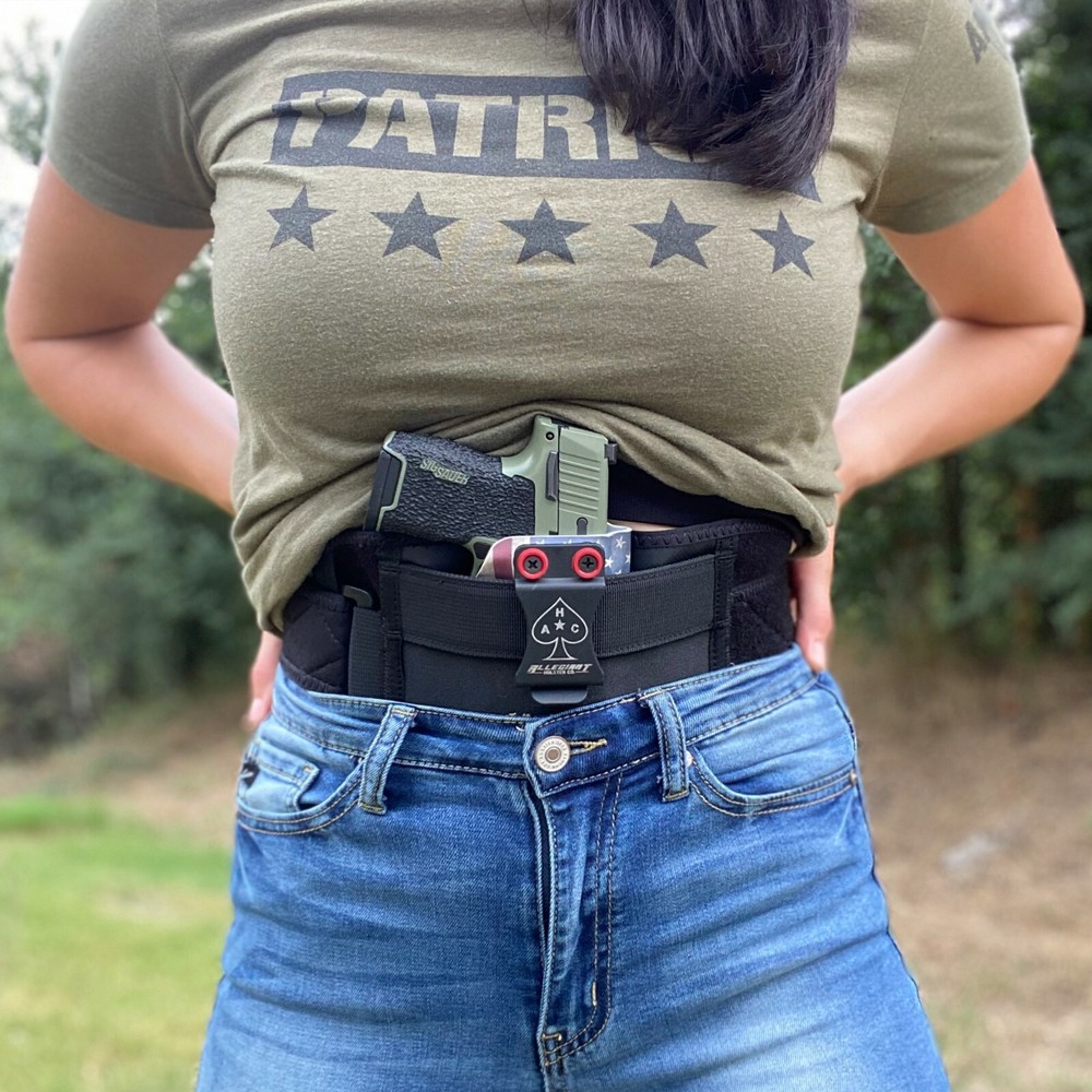 Clip & Carry STRAPT-TAC Belly Band Holster ~ Works w/ any IWB Kydex Gun Holster